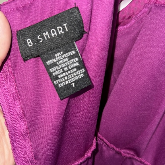 B. Smart Brand-  Women’s Magenta Color ruffle short sleeve dress size SMALL - Picture 11 of 13